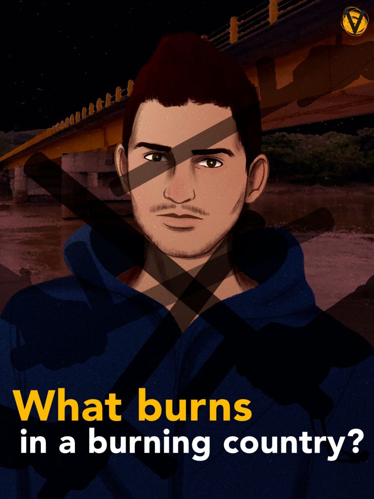 What burns in a burning country?