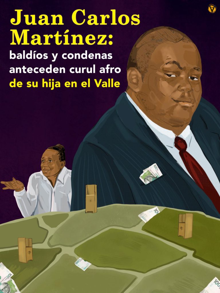 Juan Carlos Martínez: baldíos y condenas anteceden curul afro de su hija en el Valle