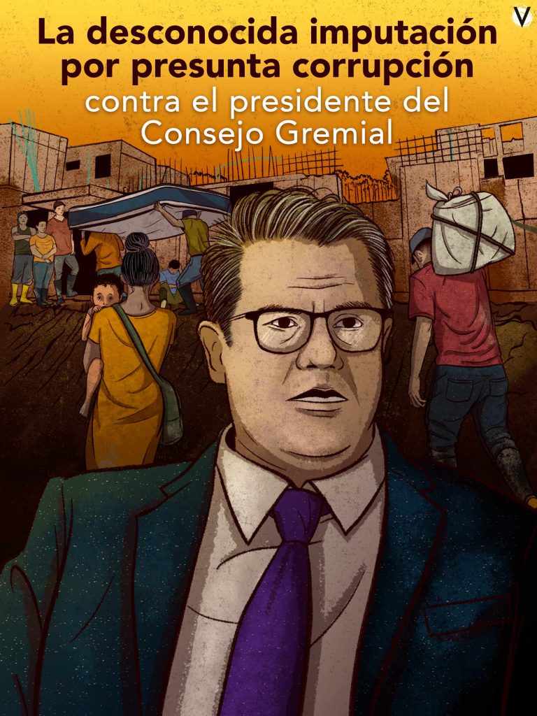 Germán Arce, presidente del Consejo Gremial, imputado por la Fiscalía.